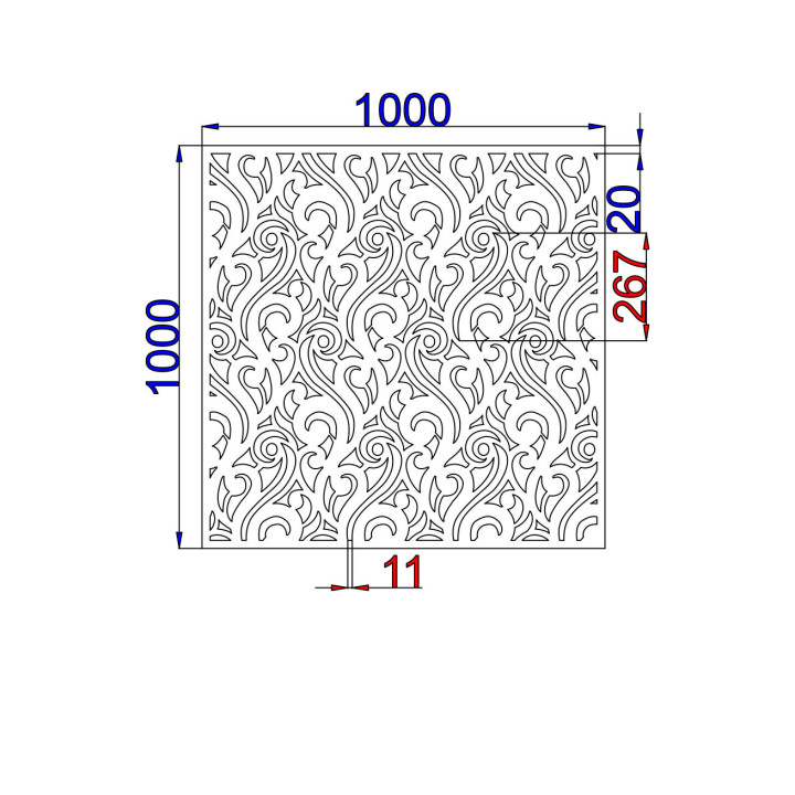 Designblech Muster A003