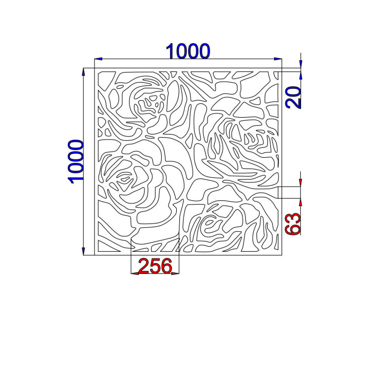 Designblech Muster F001