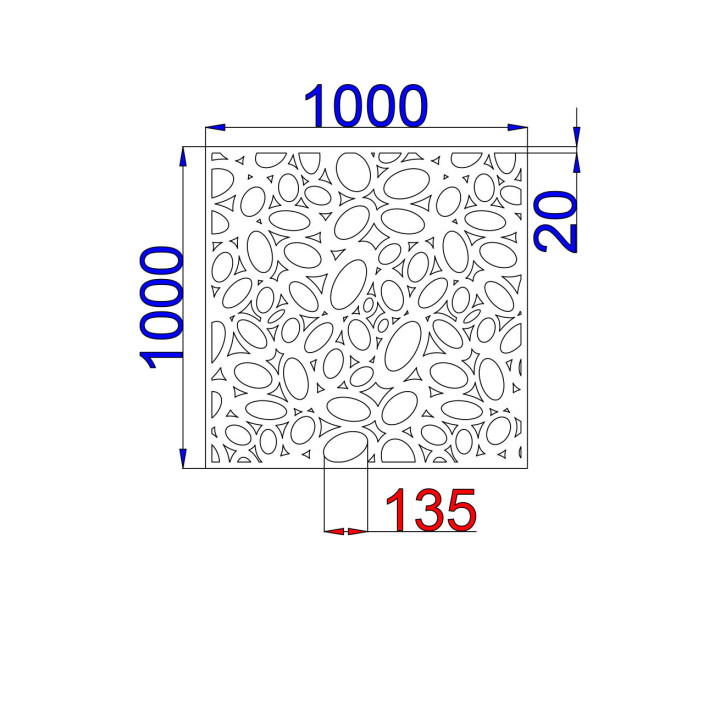Designblech Muster K001