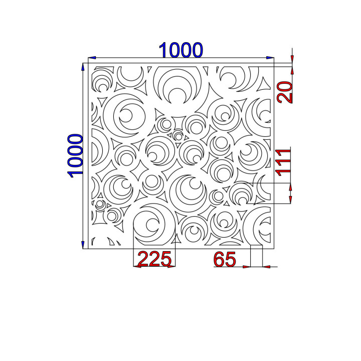 Designblech Muster K002