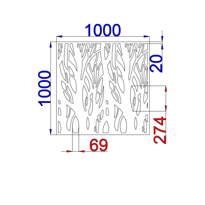 Designblech Muster T005
