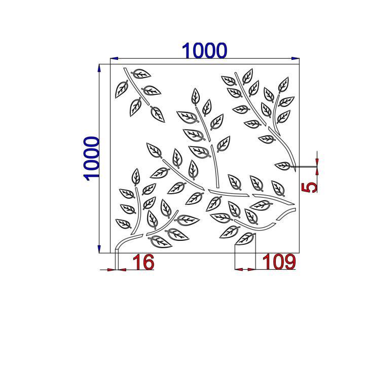 Designblech Muster T002