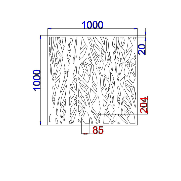Designblech Muster A005