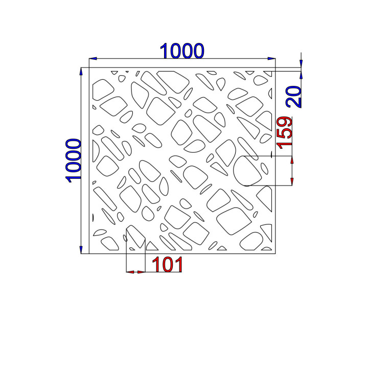 Designblech Muster A018
