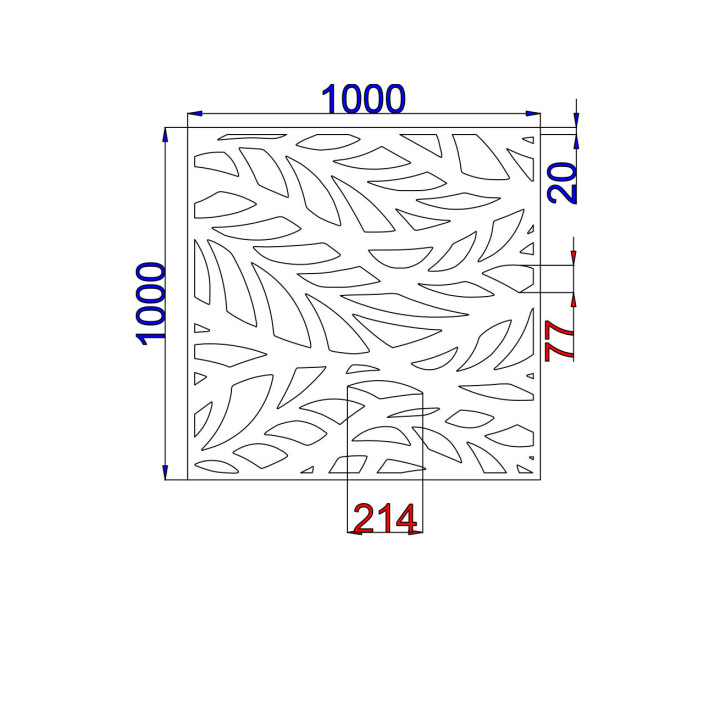 Designblech Muster A022