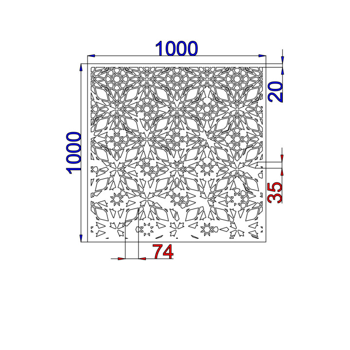 Designblech Muster A046
