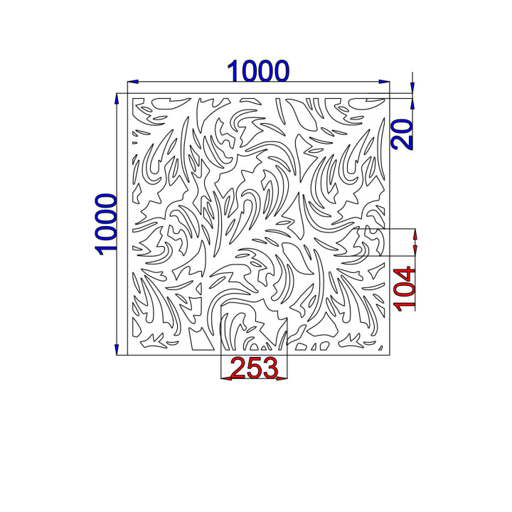 Designblech Muster F005