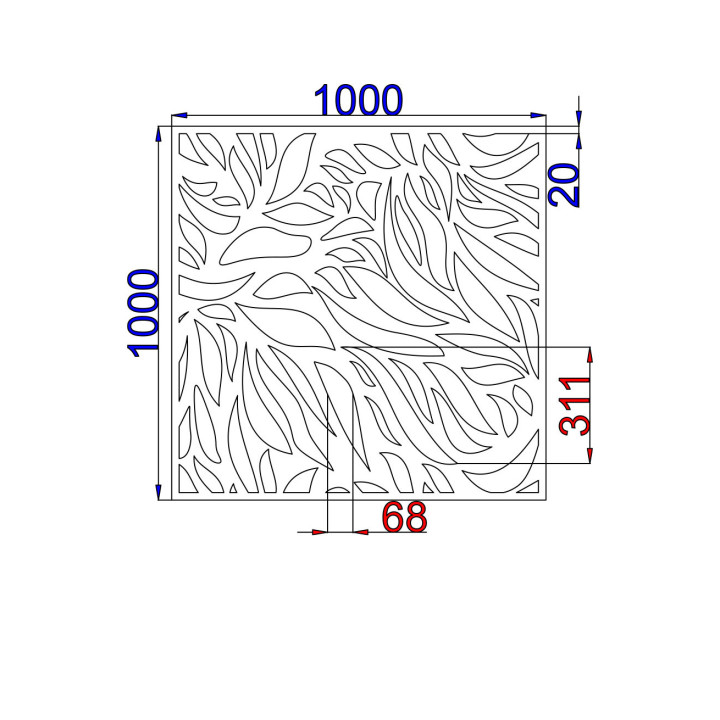 Designblech Muster L001