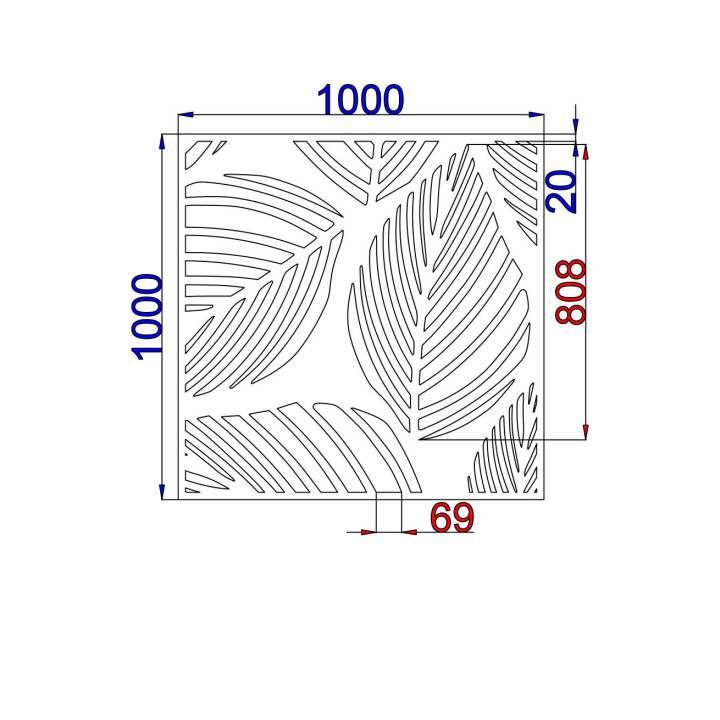 Designblech Muster L015