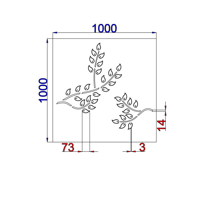 Designblech Muster T009