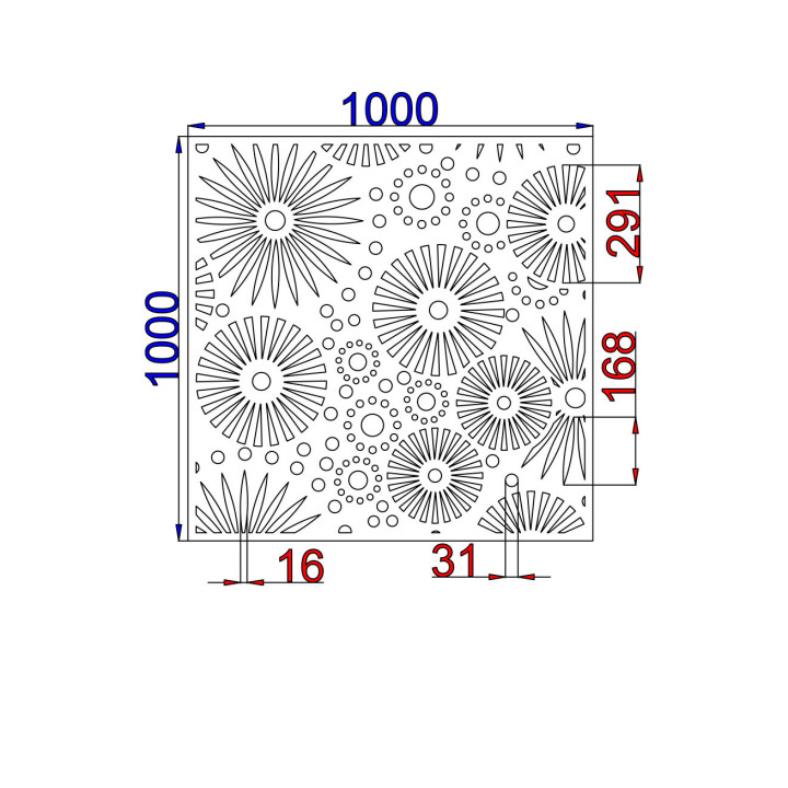 Designblech Muster K005