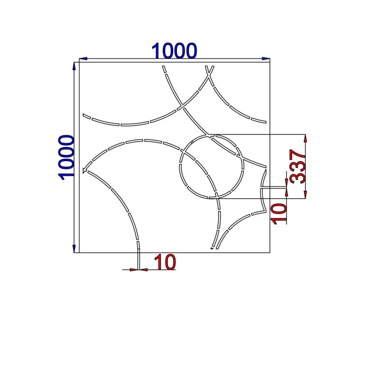 Designblech Muster K003
