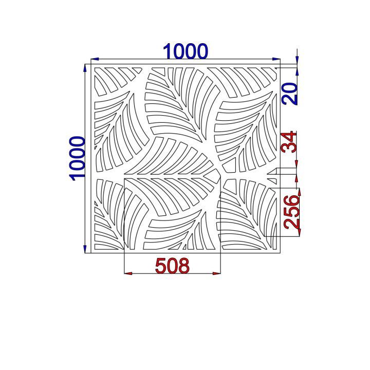 Designblech Muster L007