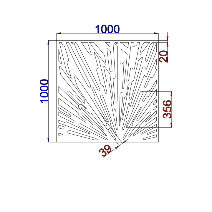 Designblech Muster A001