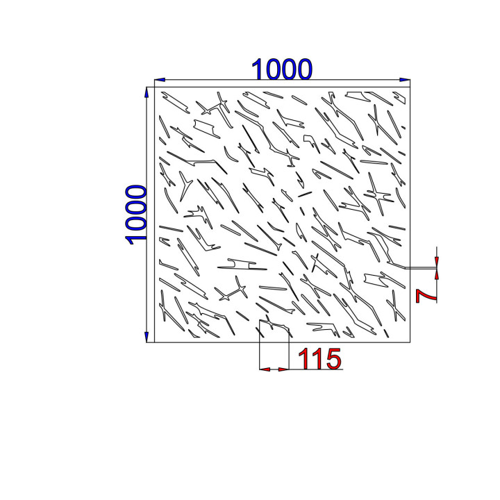 Designblech Muster A009