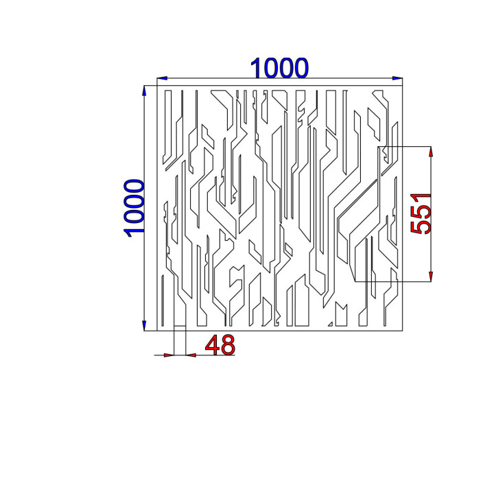 Designblech Muster A008