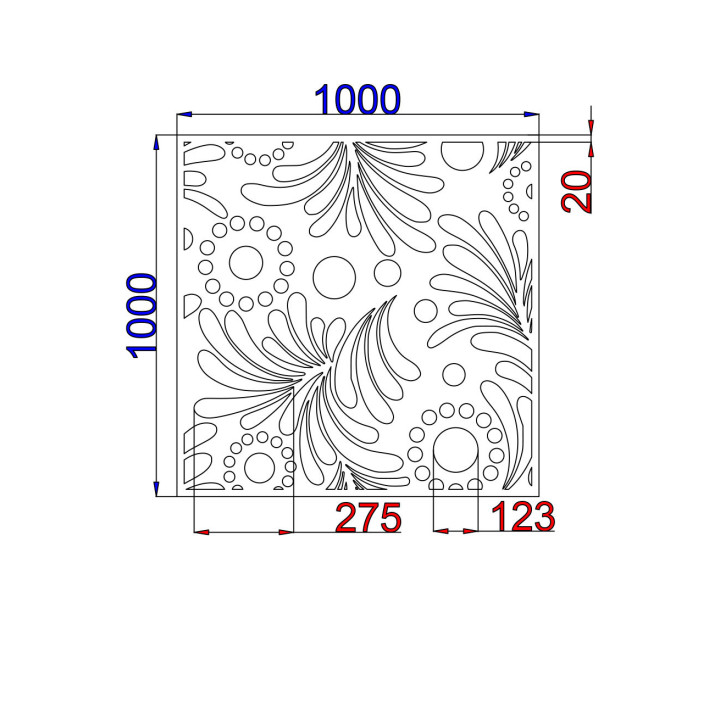 Designblech Muster L009