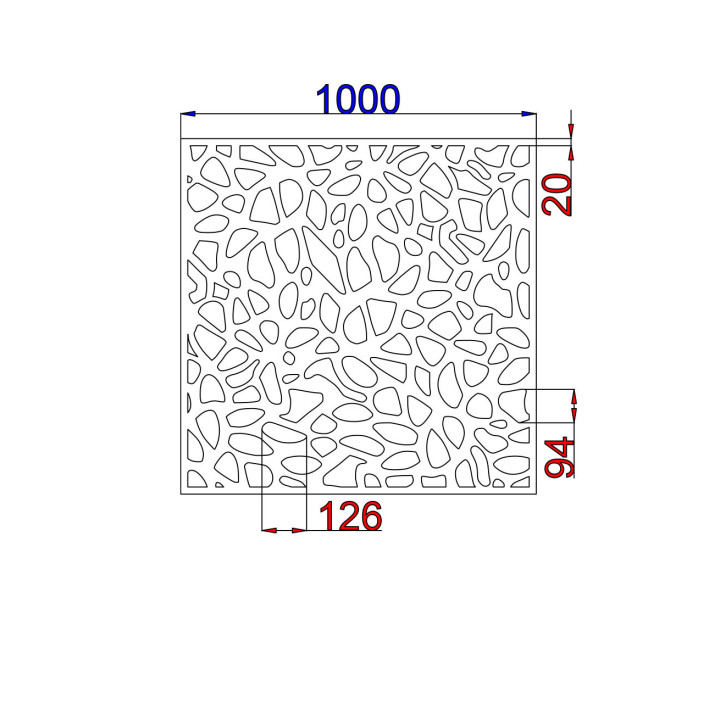 Designblech Muster A042