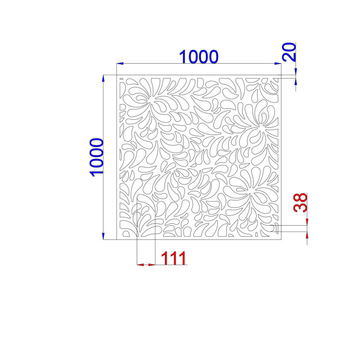 Designblech Muster A011