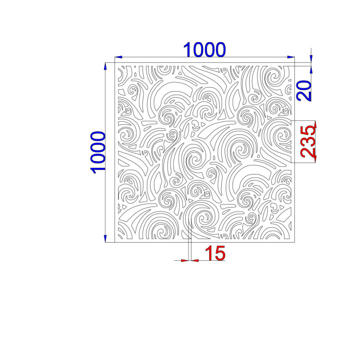 Designblech Muster A012