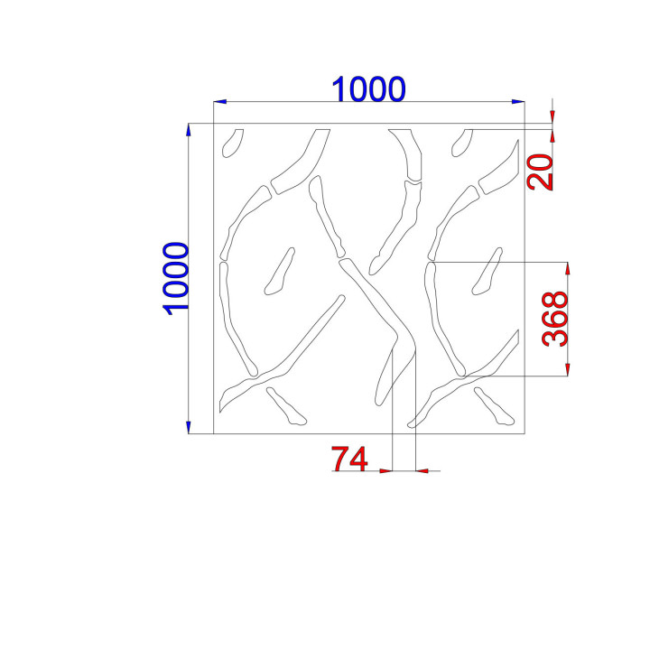 Designblech Muster A035
