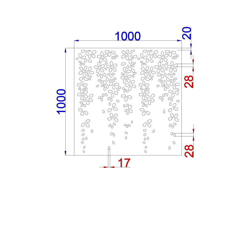 Designblech Muster F003