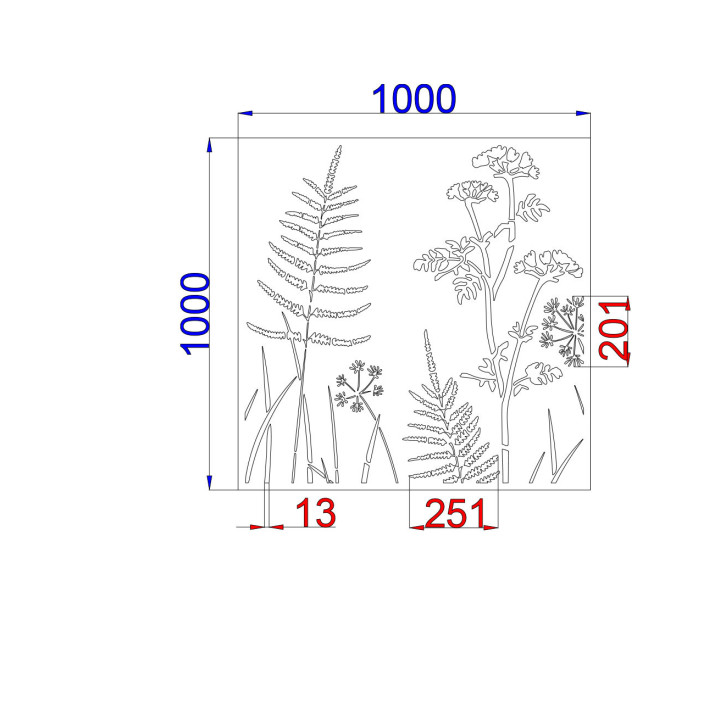 Designblech Muster F004