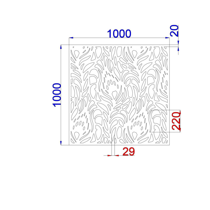 Designblech Muster F014