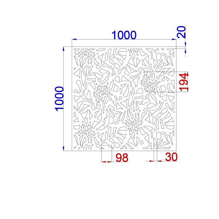 Designblech Muster F015