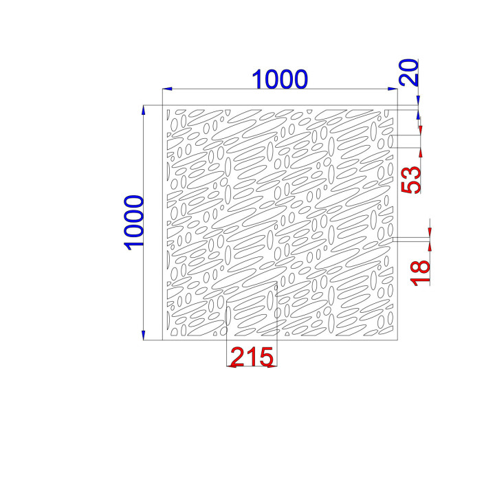 Designblech Muster K020