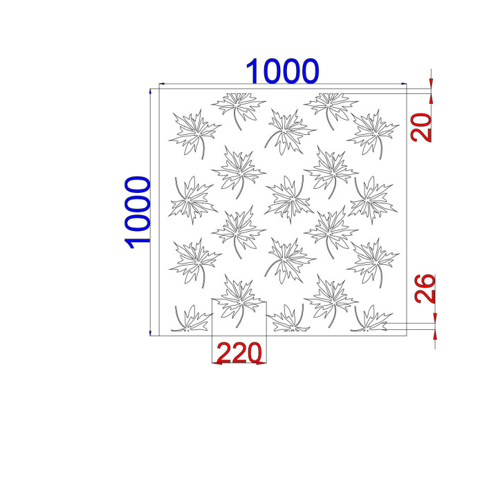 Designblech Muster L008