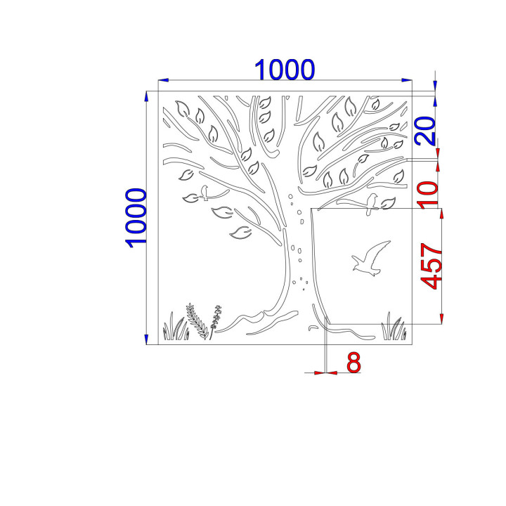 Designblech Muster T011