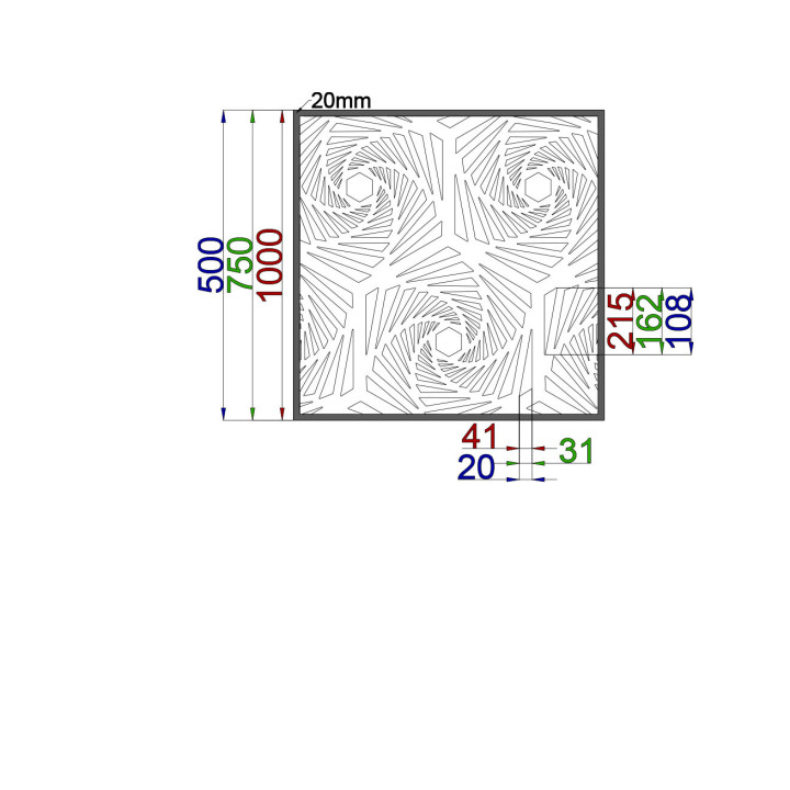 Designblech Muster A013