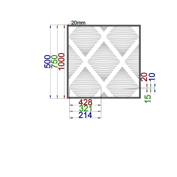 Designblech Muster A020