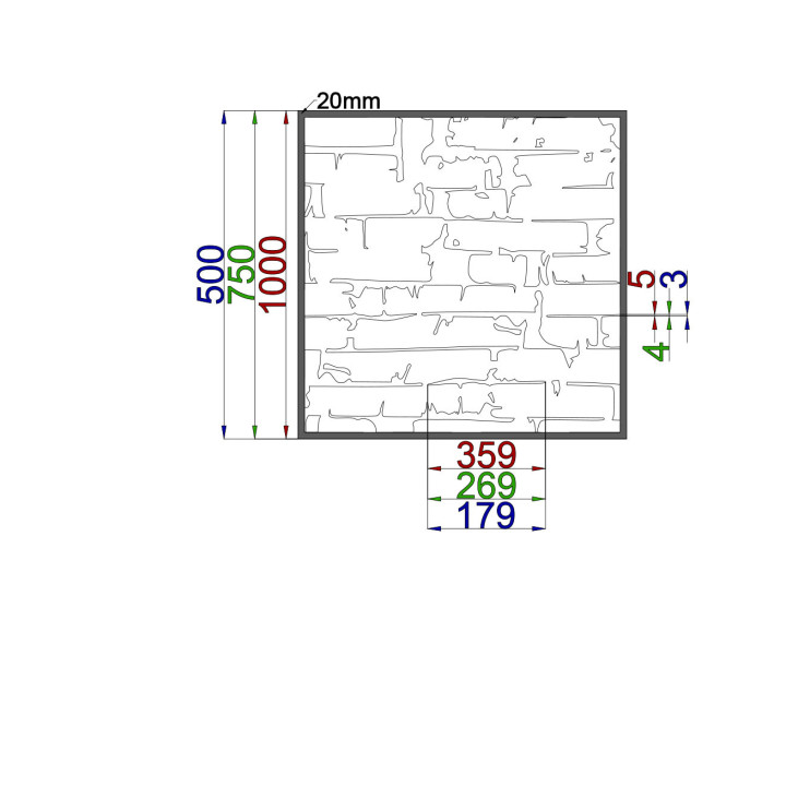 Designblech Muster A025
