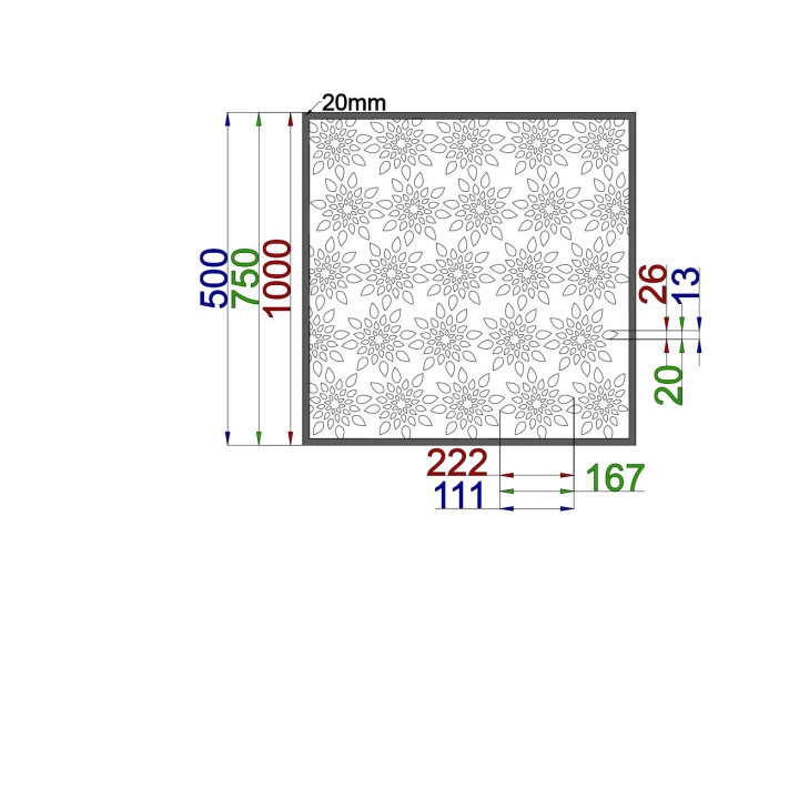 Designblech Muster F016