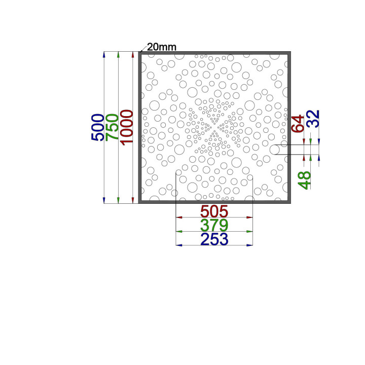 Designblech Muster K025