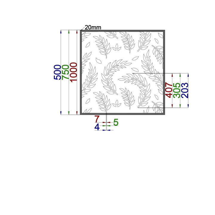 Designblech Muster L016