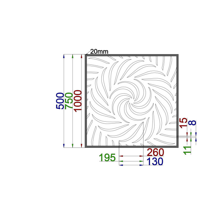 Designblech Muster A021