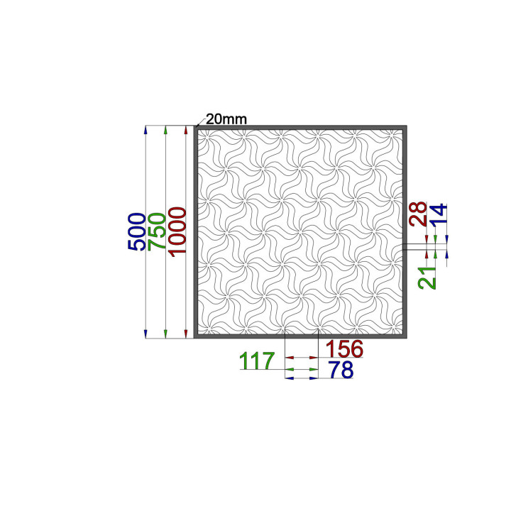 Designblech Muster A029