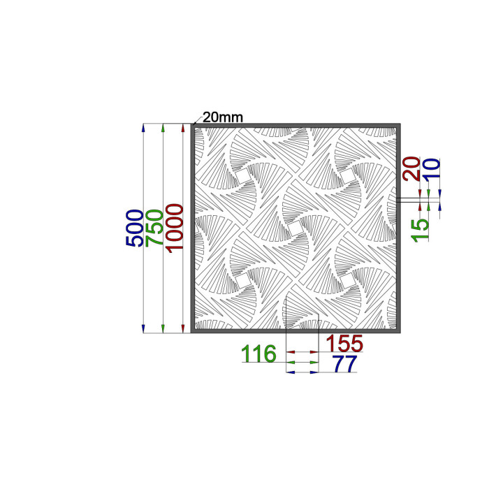 Designblech Muster A031