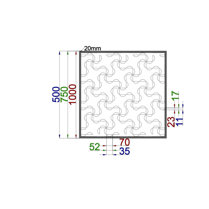 Designblech Muster A032