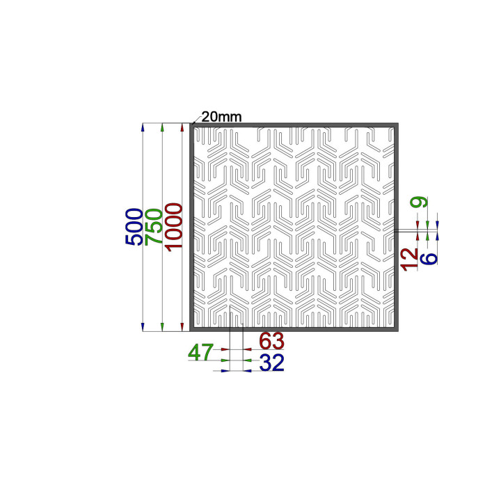 Designblech Muster A033