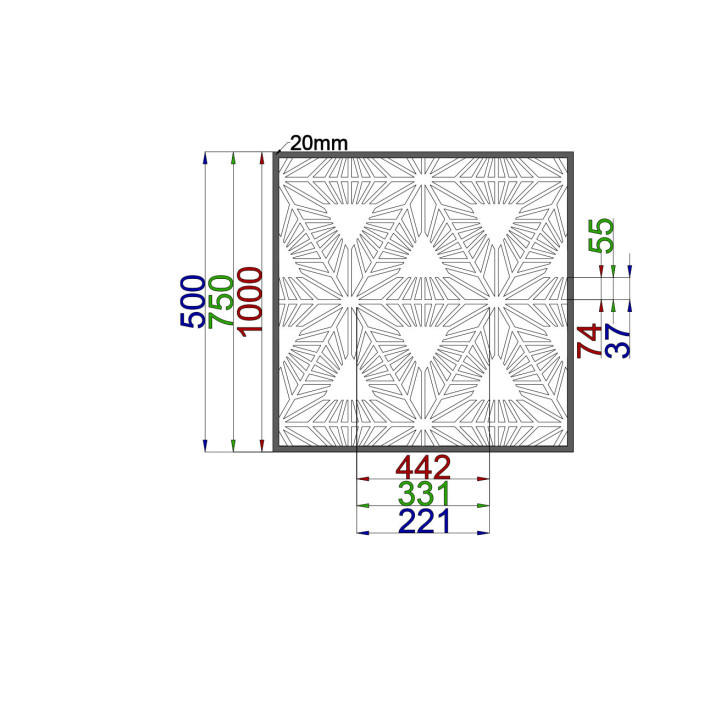 Designblech Muster A049
