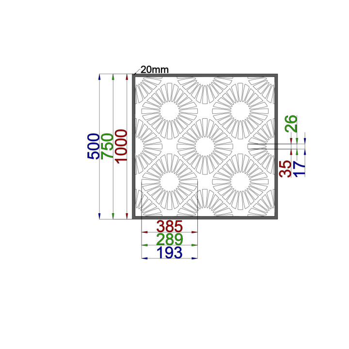 Designblech Muster A050