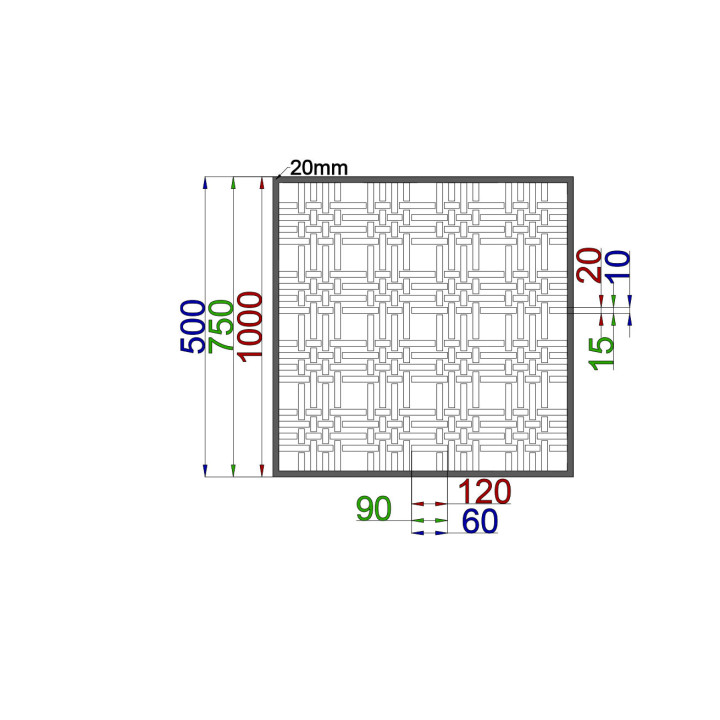 Designblech Muster C018