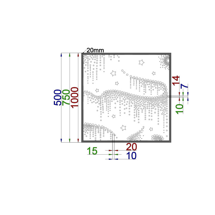 Designblech Muster K026