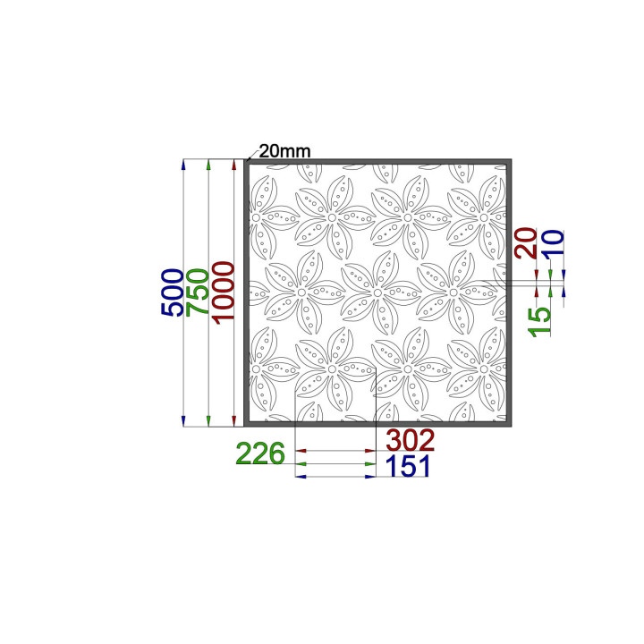 Designblech Muster F018